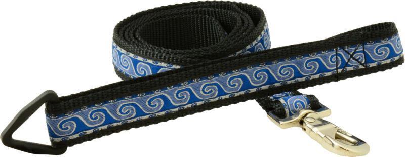 6 Foot Leash - 1" (Fits 6`) - Wave Blue 1