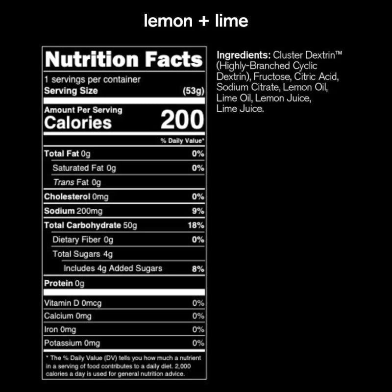 Super High-Carb Sport Drink Mix - 53g - Lemon Lime 3
