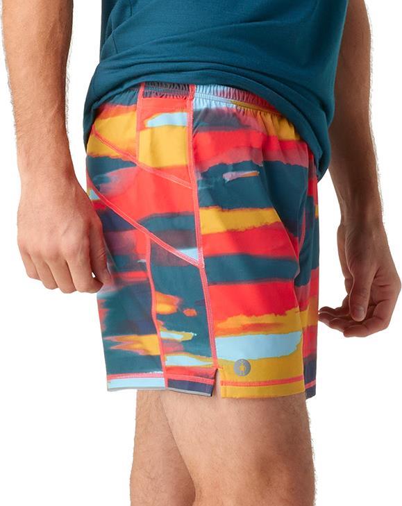 Active Lined Shorts, 5" Inseam - Mens - Carnival Horizon Print 2