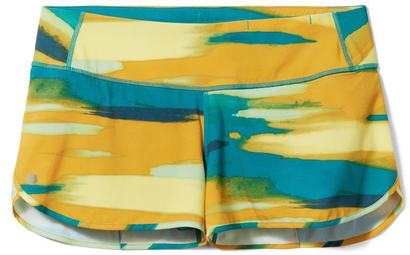 Active Lined Shorts - Womens - Deep Lake Horizon Print 1