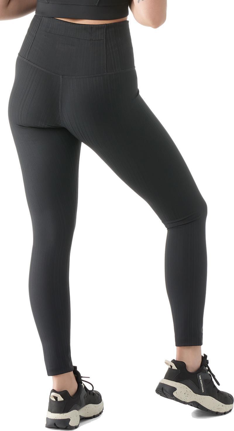 Active Ribbed Leggings - Womens - Black 2