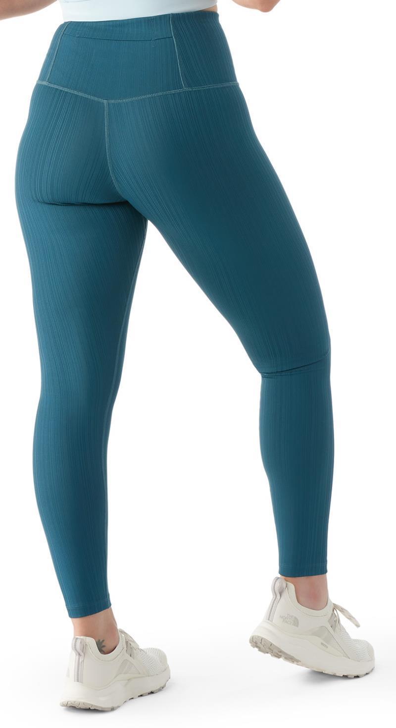 Active Ribbed Leggings - Womens - Twilight Blue 2