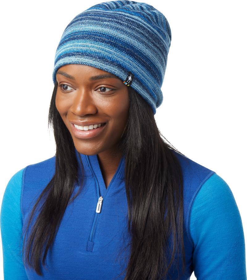 Boundary Line Reversible Beanie - Laguna Blue 2