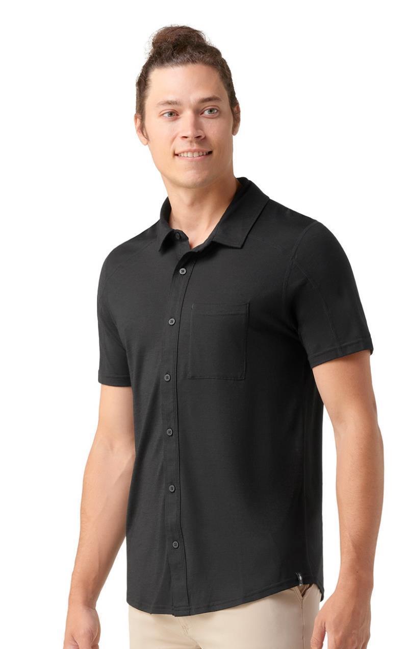 Button Down SS - Mens - Black 2