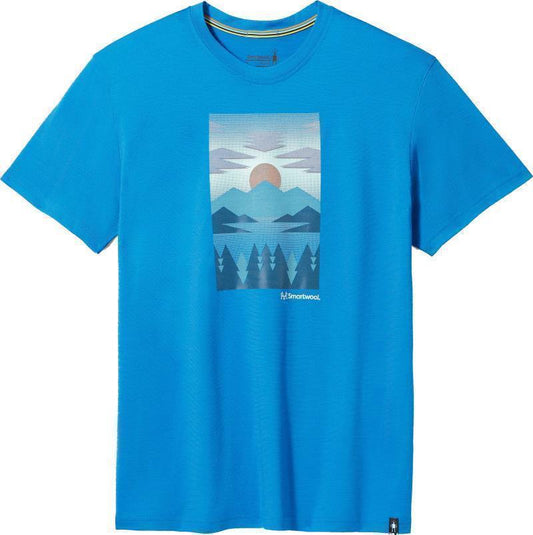 Chasing Mountains Graphic SS Tee - Unisex - Laguna Blue 1