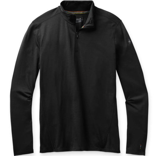 Classic All-Season (150) Merino Base Layer 1/4 Zip - Mens - Black 1