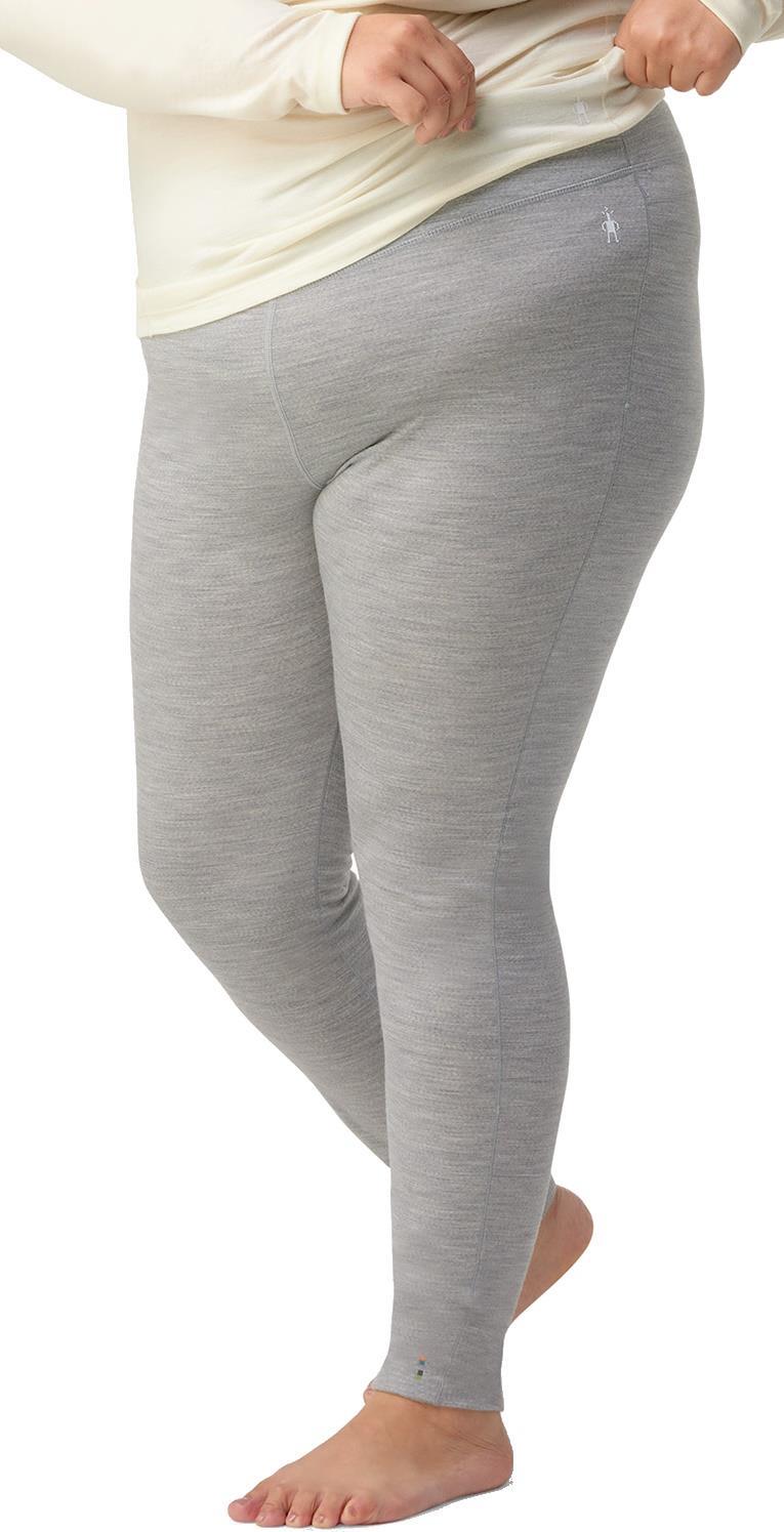 Classic All-Season Merino 155 Base Layer Bottoms Plus - Womens - Light Gray Heather 2