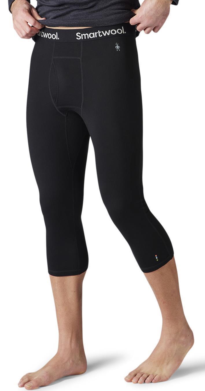 Classic All-Season Merino Base Layer 3/4 Bottoms - Mens - Black 2