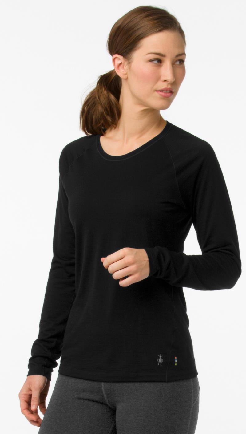 Classic All-Season Merino Base Layer LS - Womens - Black 2