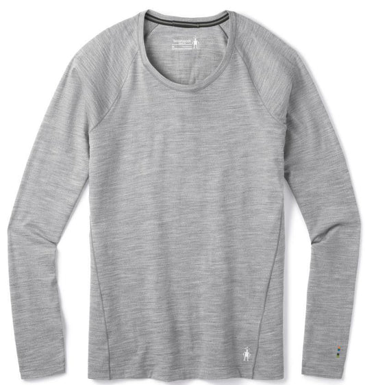 Classic All-Season Merino Base Layer LS - Womens - Light Gray Heather 1