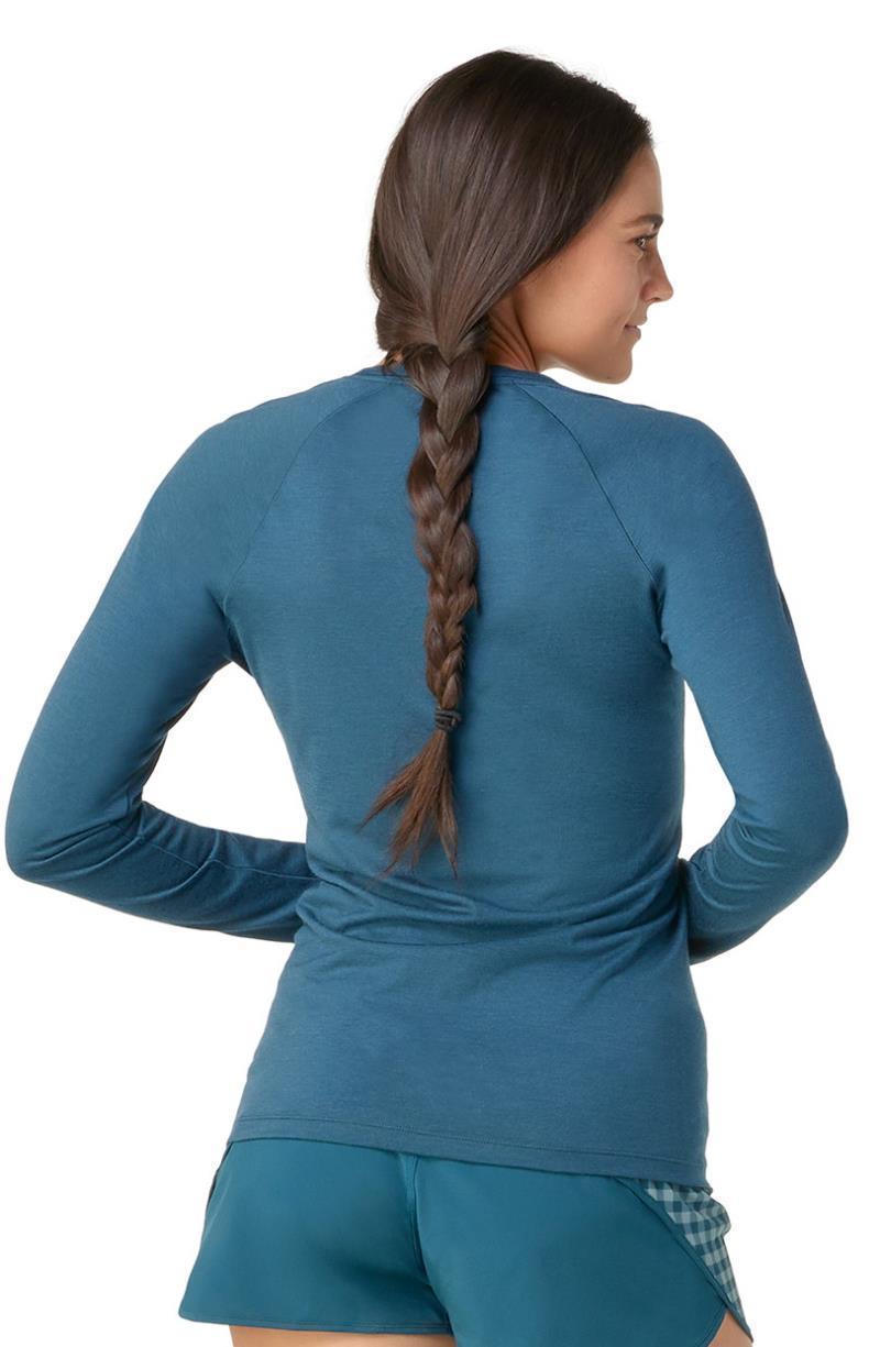 Classic All-Season Merino Base Layer LS - Womens - Twilight Blue 3