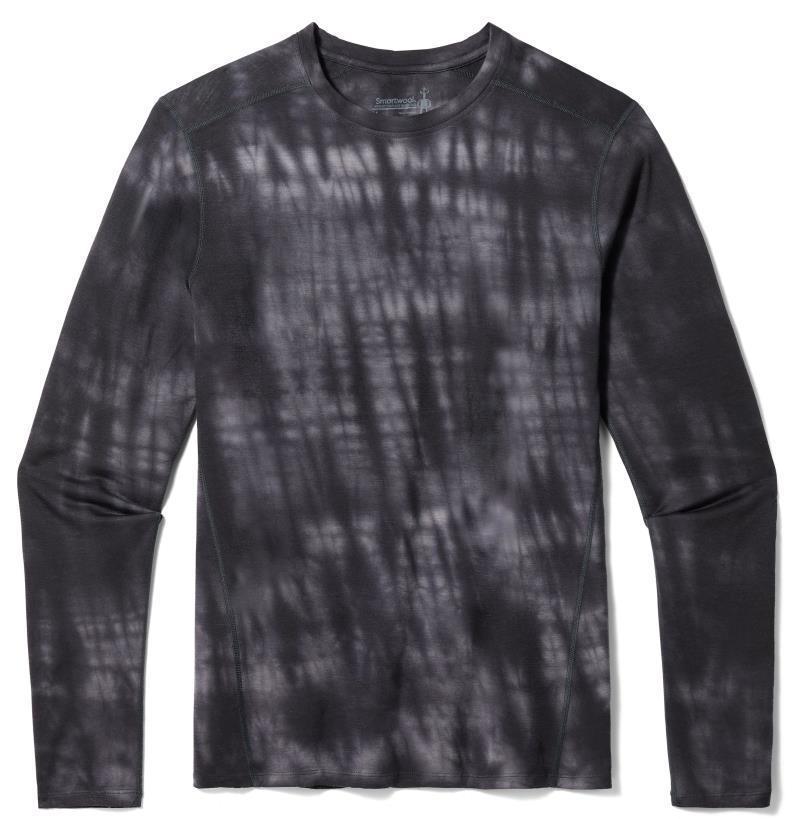 Classic All-Season Plant-Based Dye Merino Base Layer LS - Mens - Black Tie Dye 1