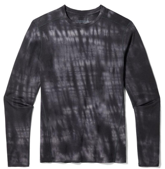 Classic All-Season Plant-Based Dye Merino Base Layer LS - Mens - Black Tie Dye 1