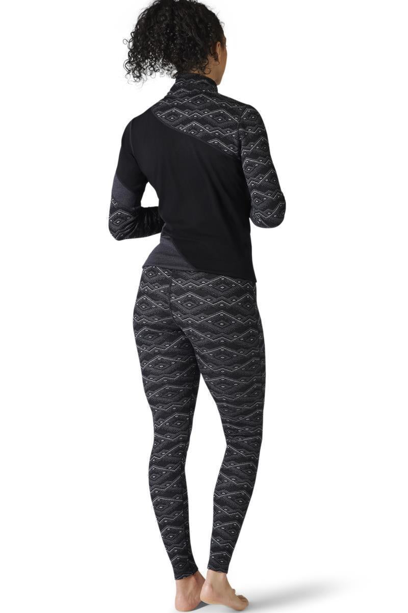 Classic Thermal (250) Merino Base Layer Pattern Bottoms - Womens - black mountain fairisle 1