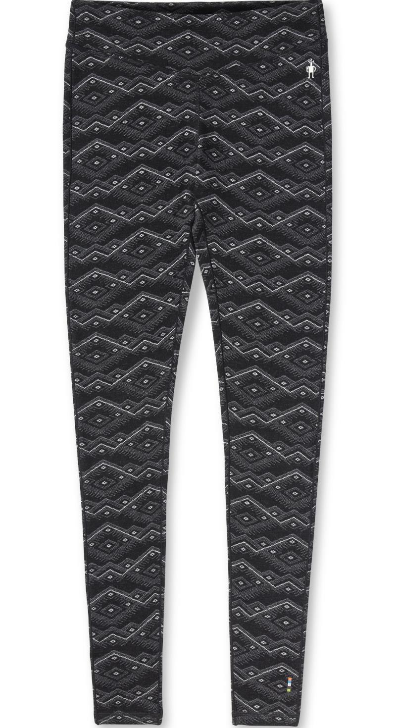 Classic Thermal (250) Merino Base Layer Pattern Bottoms - Womens - black mountain fairisle 1