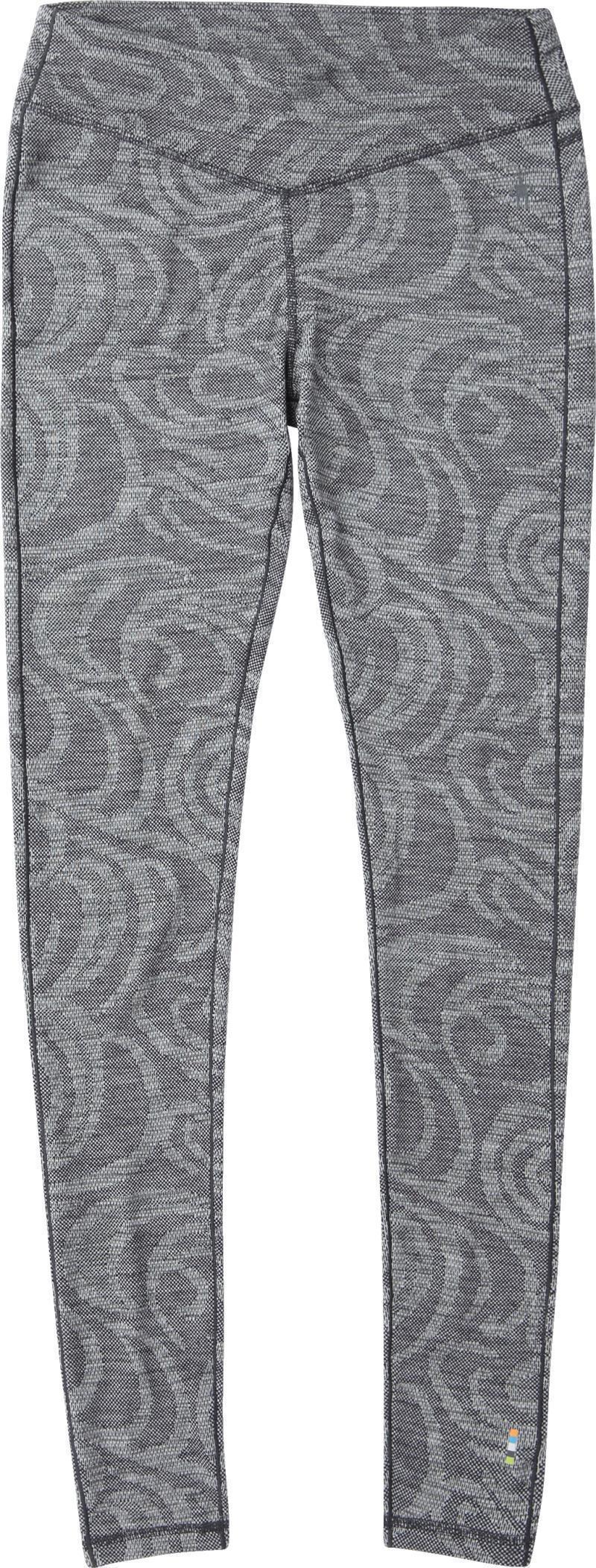 Classic Thermal (250) Merino Base Layer Pattern Bottoms - Womens - black snow swirl 1