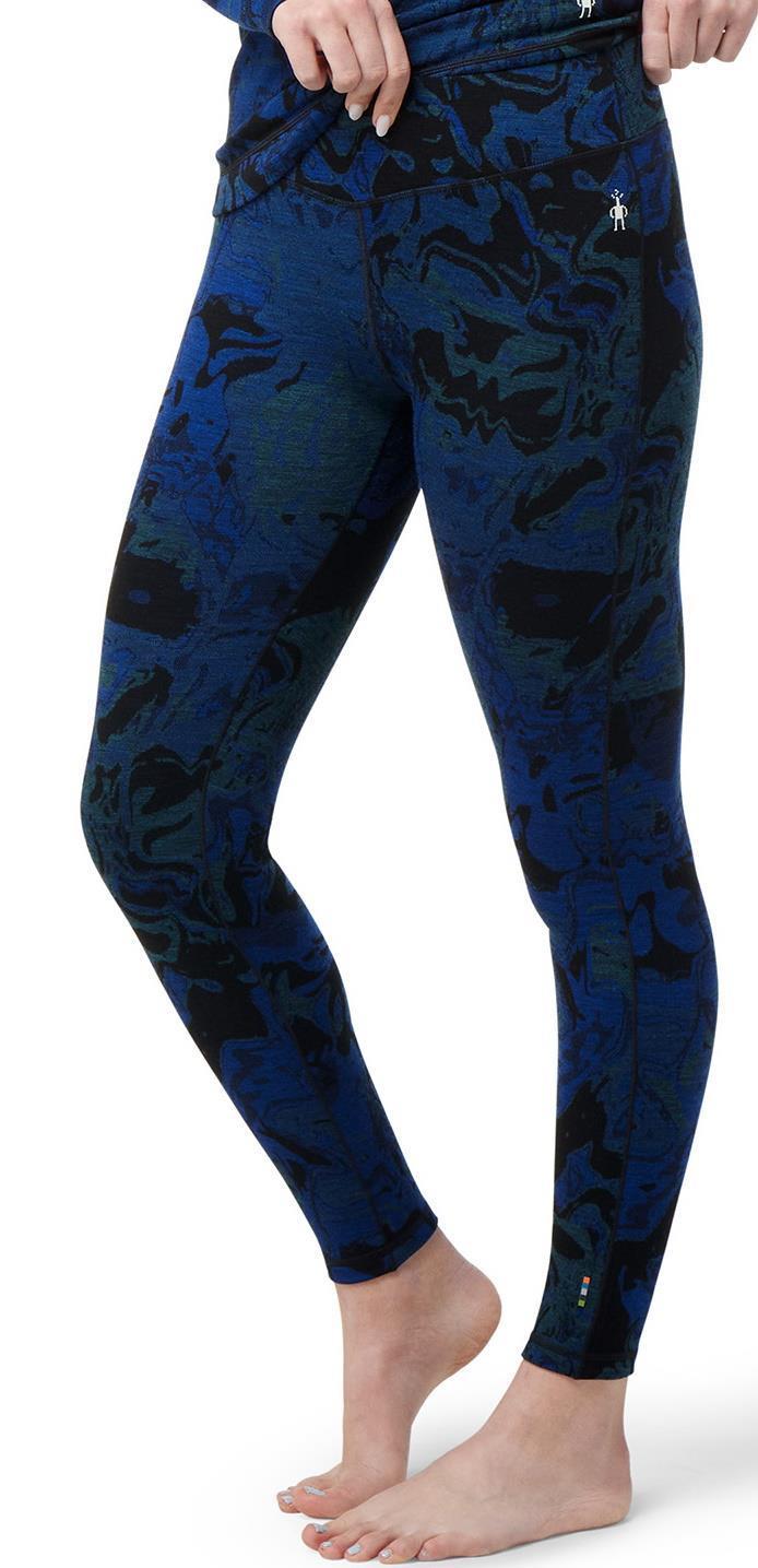 Classic Thermal (250) Merino Base Layer Pattern Bottoms - Womens - blueberry hill marble 1