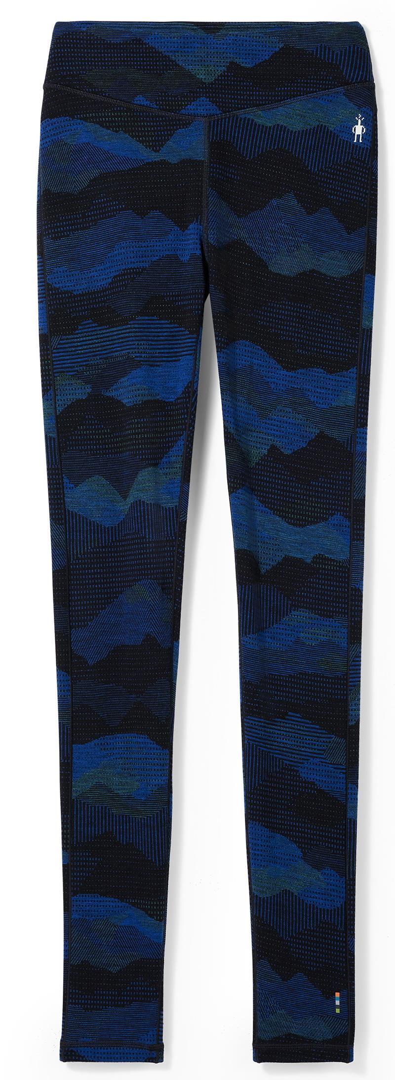 Classic Thermal (250) Merino Base Layer Pattern Bottoms - Womens - blueberry hill mountain scape 1