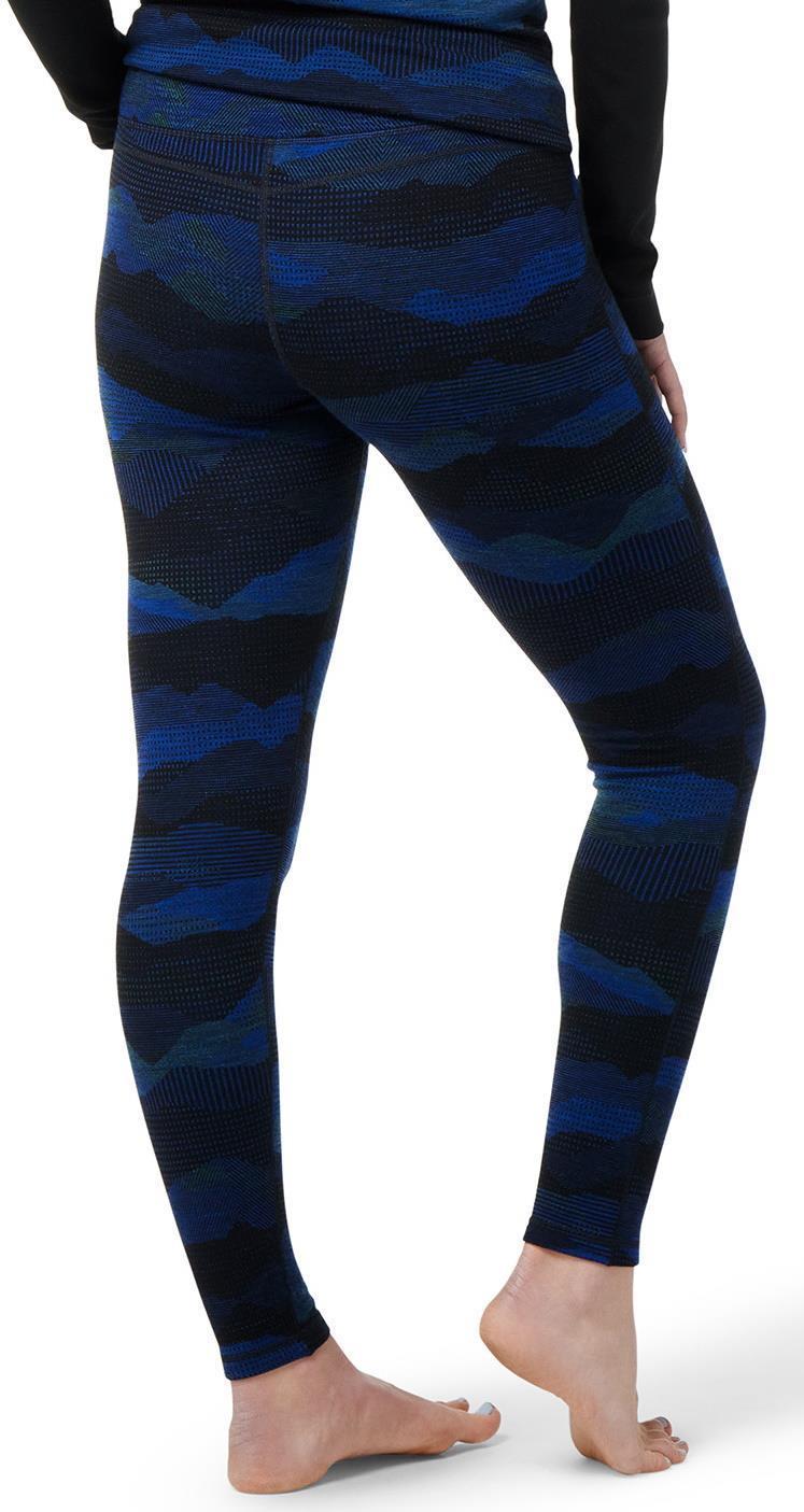 Classic Thermal (250) Merino Base Layer Pattern Bottoms - Womens - blueberry hill mountain scape 1