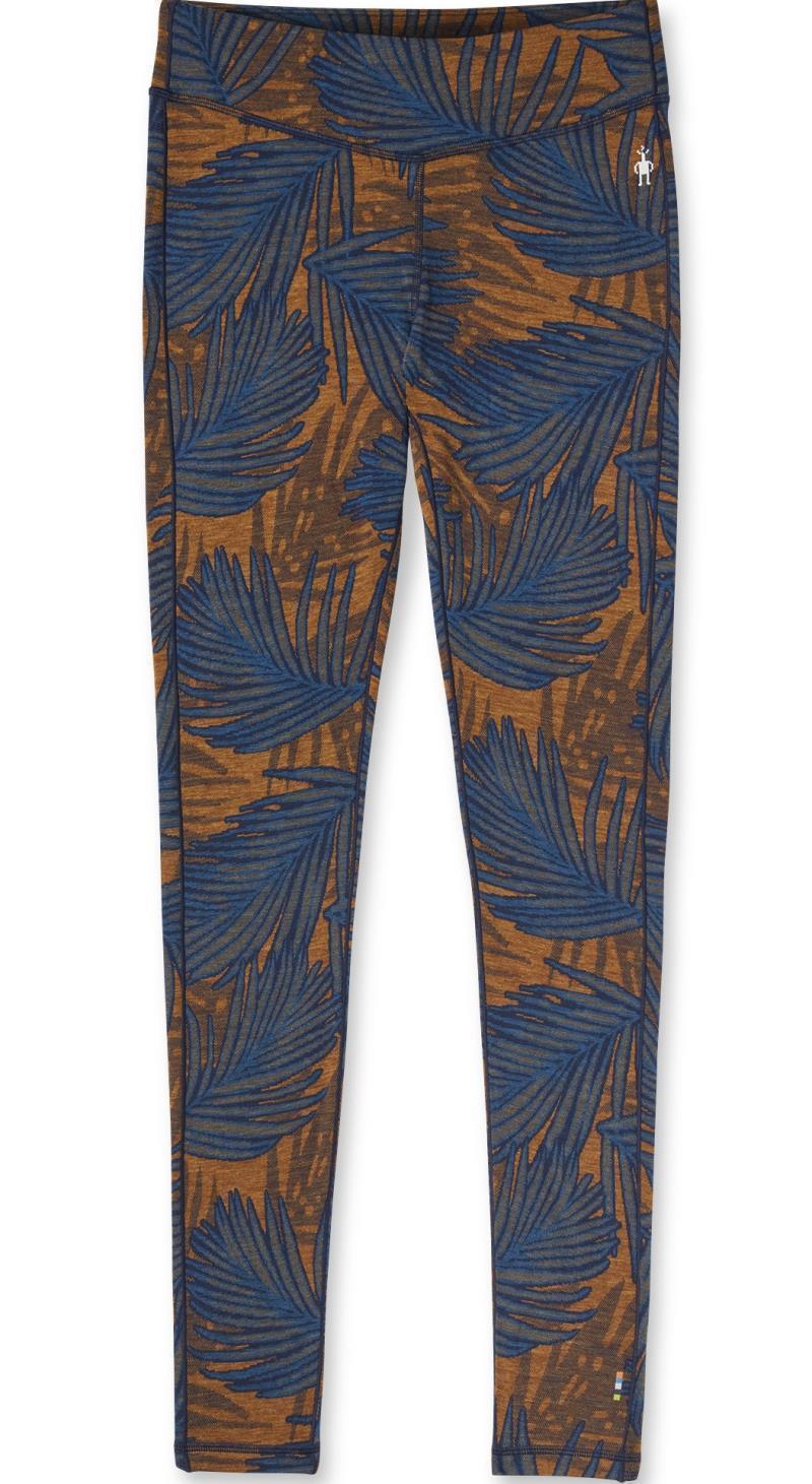 Classic Thermal (250) Merino Base Layer Pattern Bottoms - Womens - deep navy palm 1