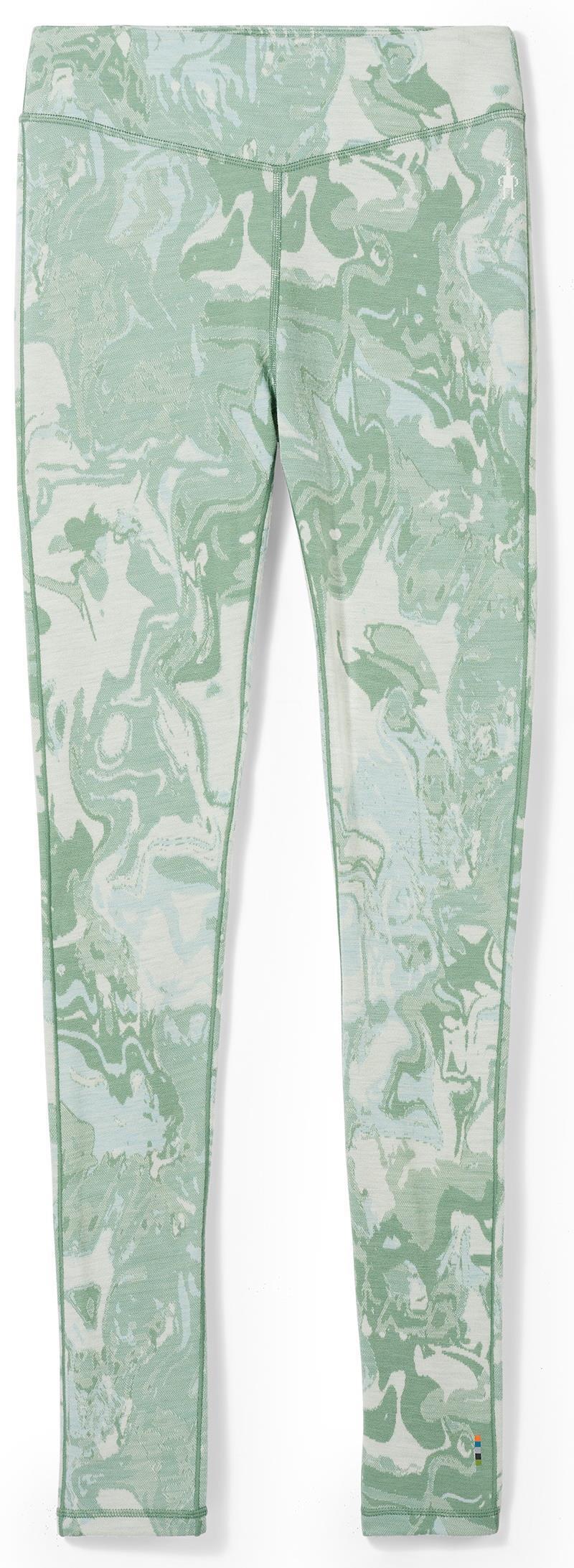 Classic Thermal (250) Merino Base Layer Pattern Bottoms - Womens - jade marble 1