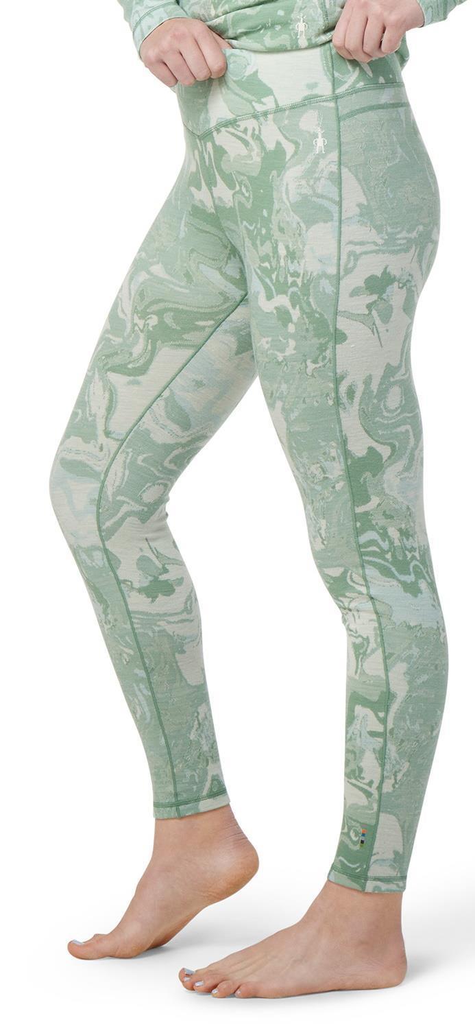 Classic Thermal (250) Merino Base Layer Pattern Bottoms - Womens - jade marble 1