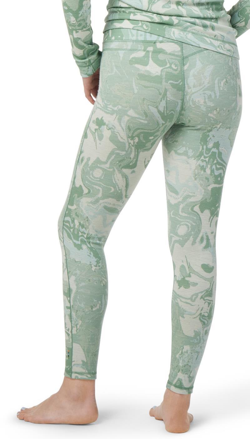 Classic Thermal (250) Merino Base Layer Pattern Bottoms - Womens - jade marble 1