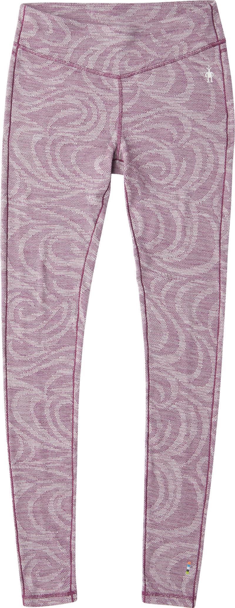Classic Thermal (250) Merino Base Layer Pattern Bottoms - Womens - sangria snow swirl 1