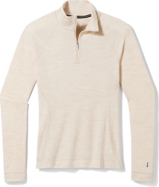 Classic Thermal Merino (250) Base Layer 1/4 Zip - Womens - Almond Heather 1