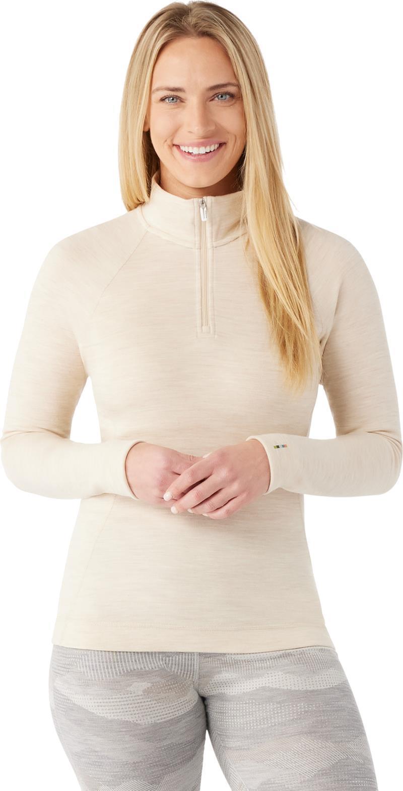 Classic Thermal Merino (250) Base Layer 1/4 Zip - Womens - Almond Heather 2