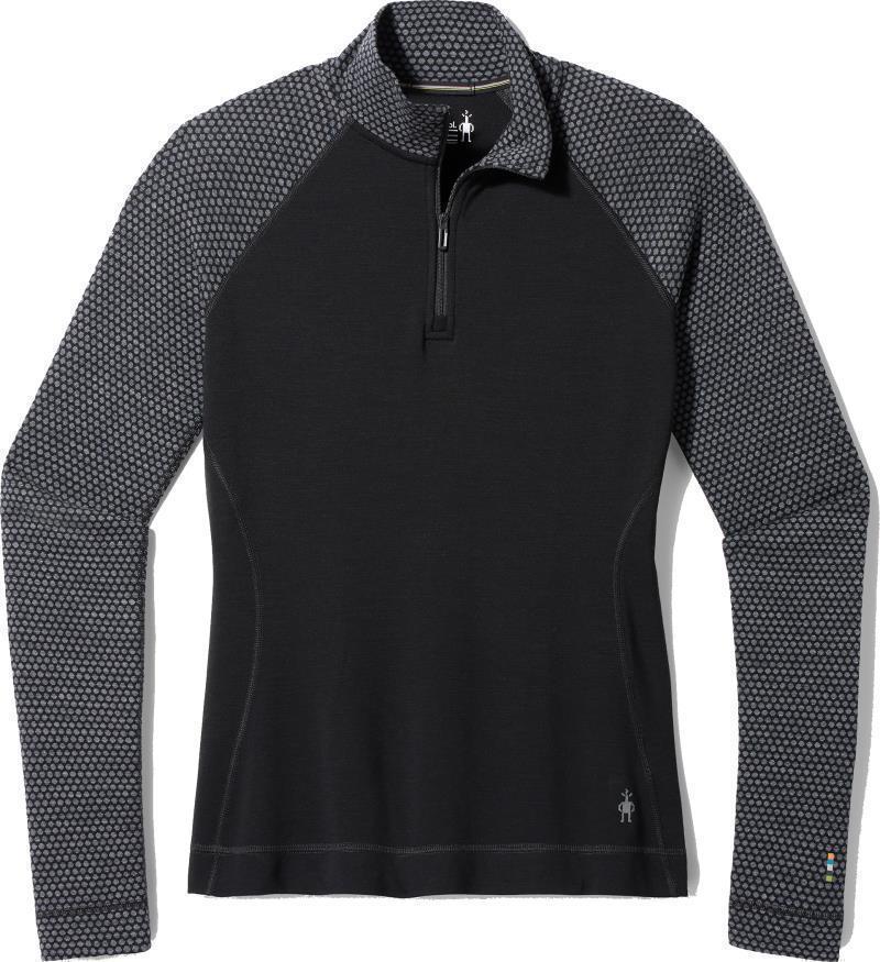 Classic Thermal Merino (250) Base Layer 1/4 Zip - Womens - Black Dot 1