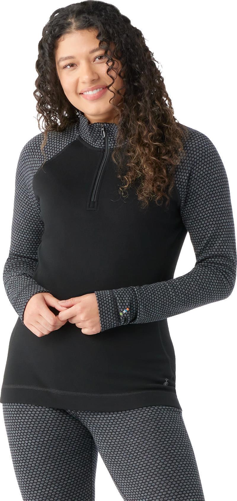 Classic Thermal Merino (250) Base Layer 1/4 Zip - Womens - Black Dot 2