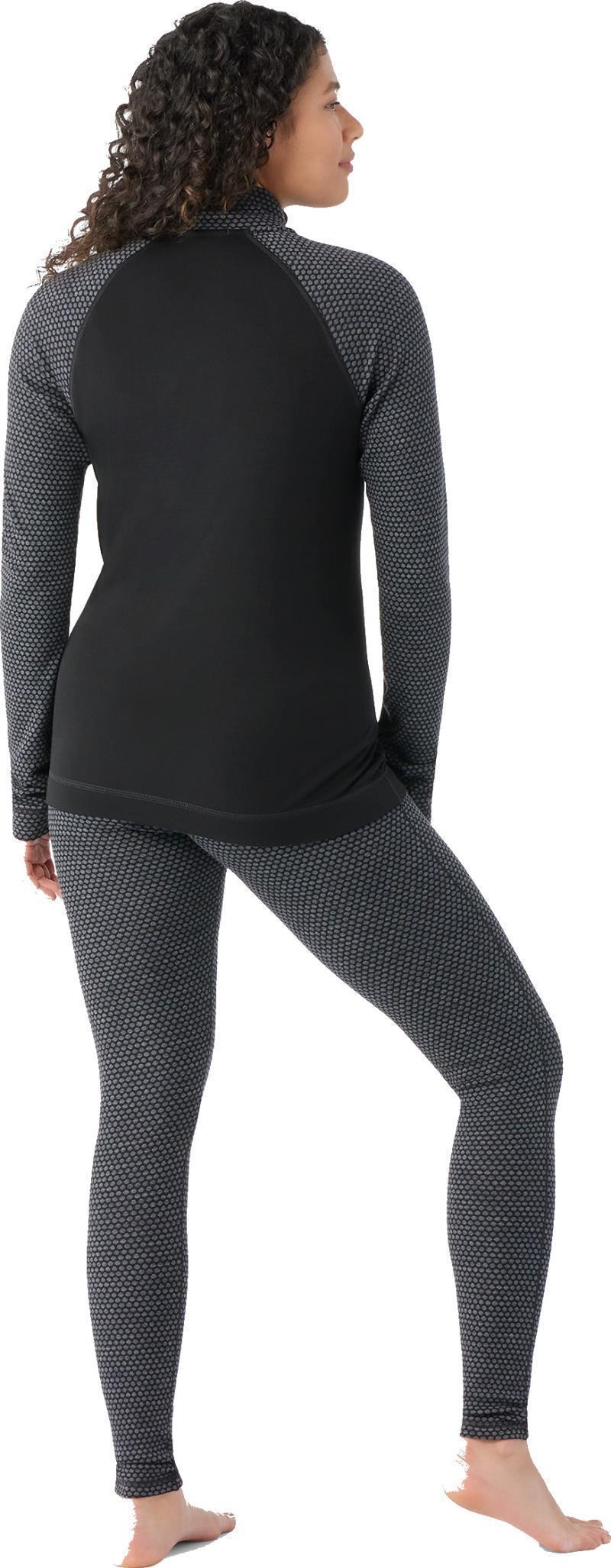 Classic Thermal Merino (250) Base Layer 1/4 Zip - Womens - Black Dot 3