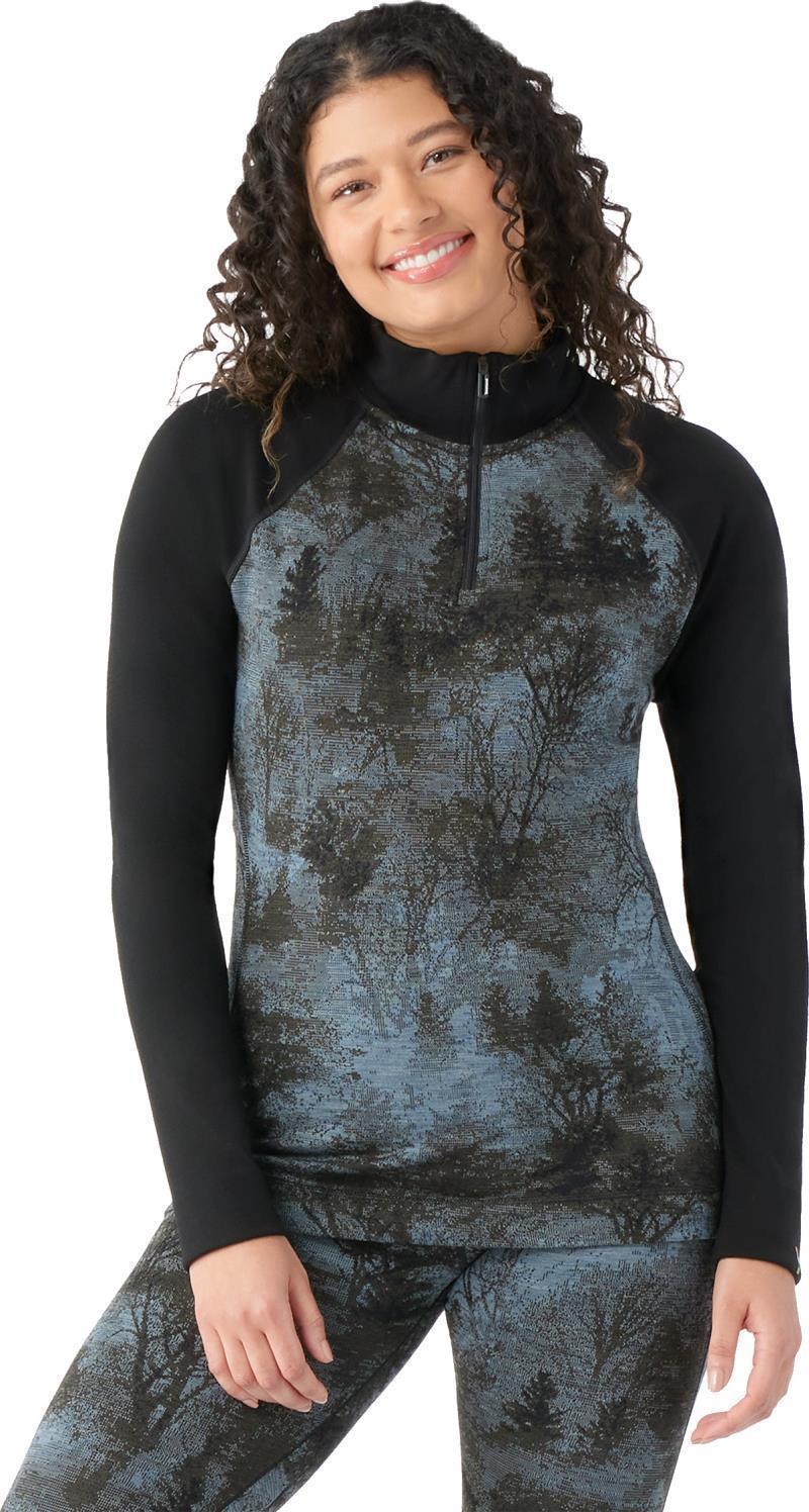 Classic Thermal Merino (250) Base Layer 1/4 Zip - Womens - Black Forest 2