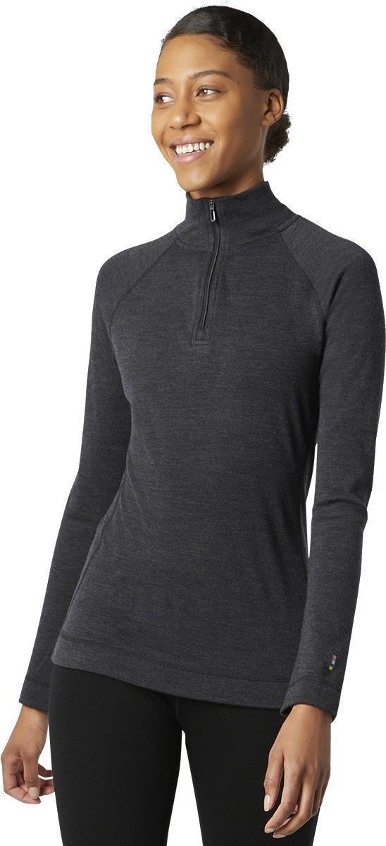 Classic Thermal Merino (250) Base Layer 1/4 Zip - Womens - Charcoal Heather 2