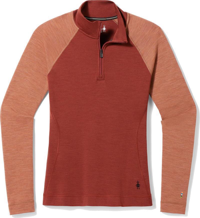 Classic Thermal Merino (250) Base Layer 1/4 Zip - Womens - Pecan Brown Heather 1