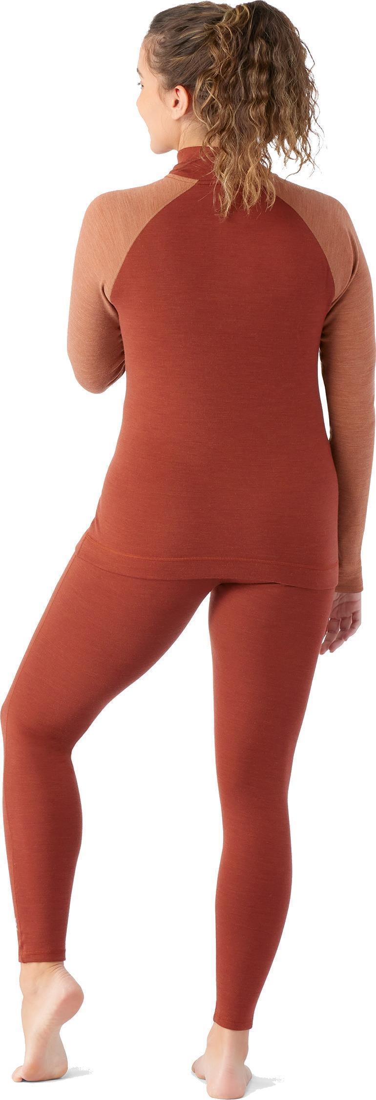 Classic Thermal Merino (250) Base Layer 1/4 Zip - Womens - Pecan Brown Heather 3
