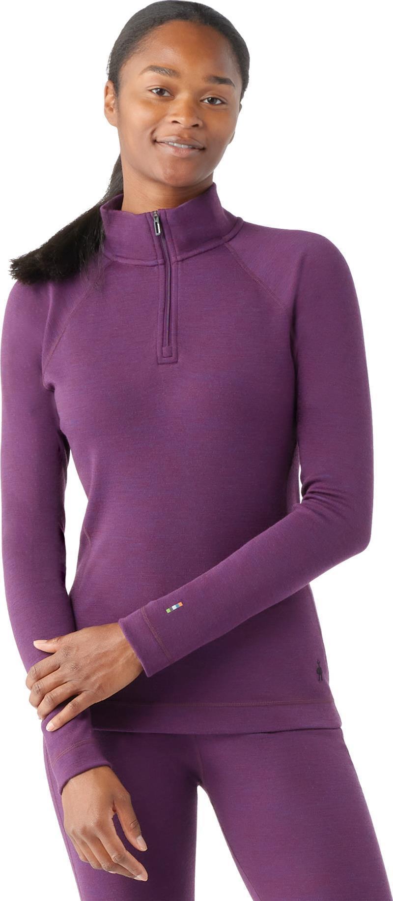 Classic Thermal Merino (250) Base Layer 1/4 Zip - Womens - Purple Iris Heather 2