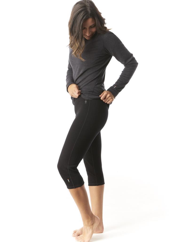 Classic Thermal Merino (250) Base Layer 3/4 Bottoms - Womens - Black 2