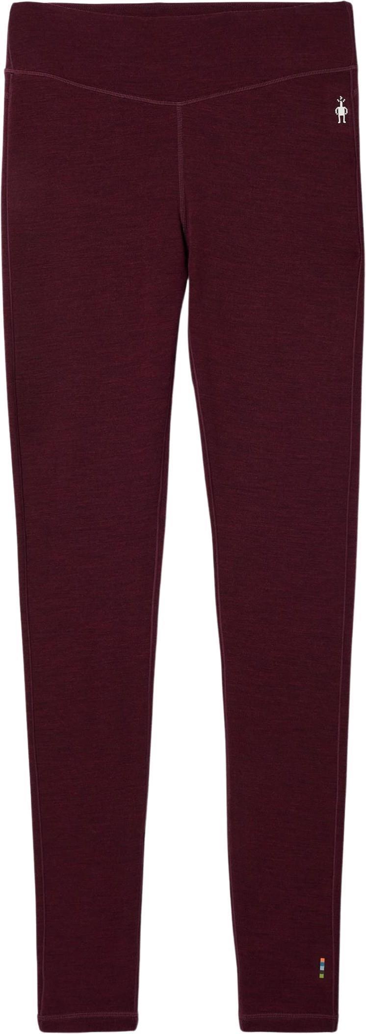 Classic Thermal Merino 250 Base Layer Bottoms - Womens - black cherry heather 1