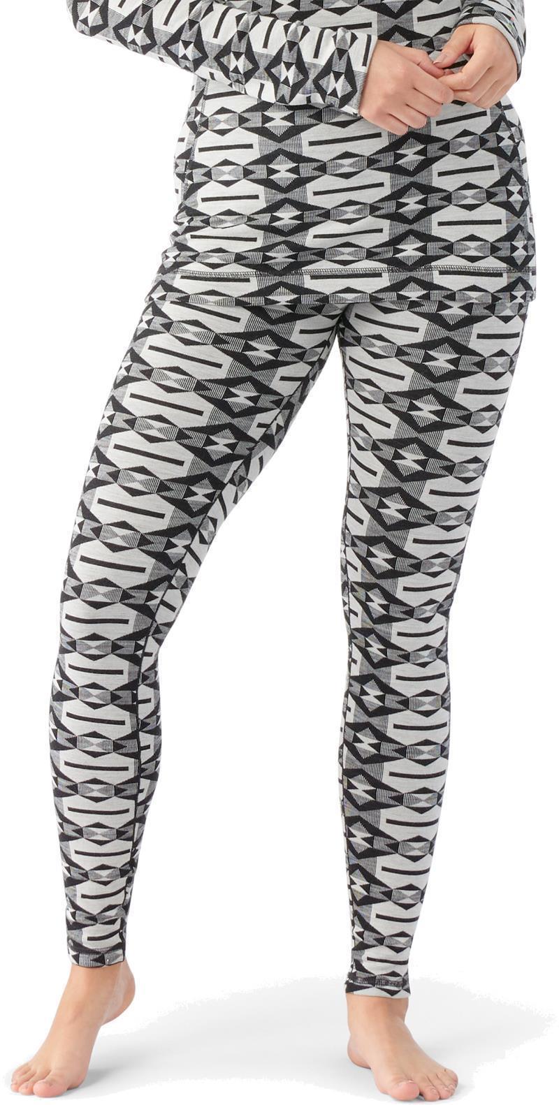 Classic Thermal Merino 250 Base Layer Bottoms - Womens - black colliding clouds 1