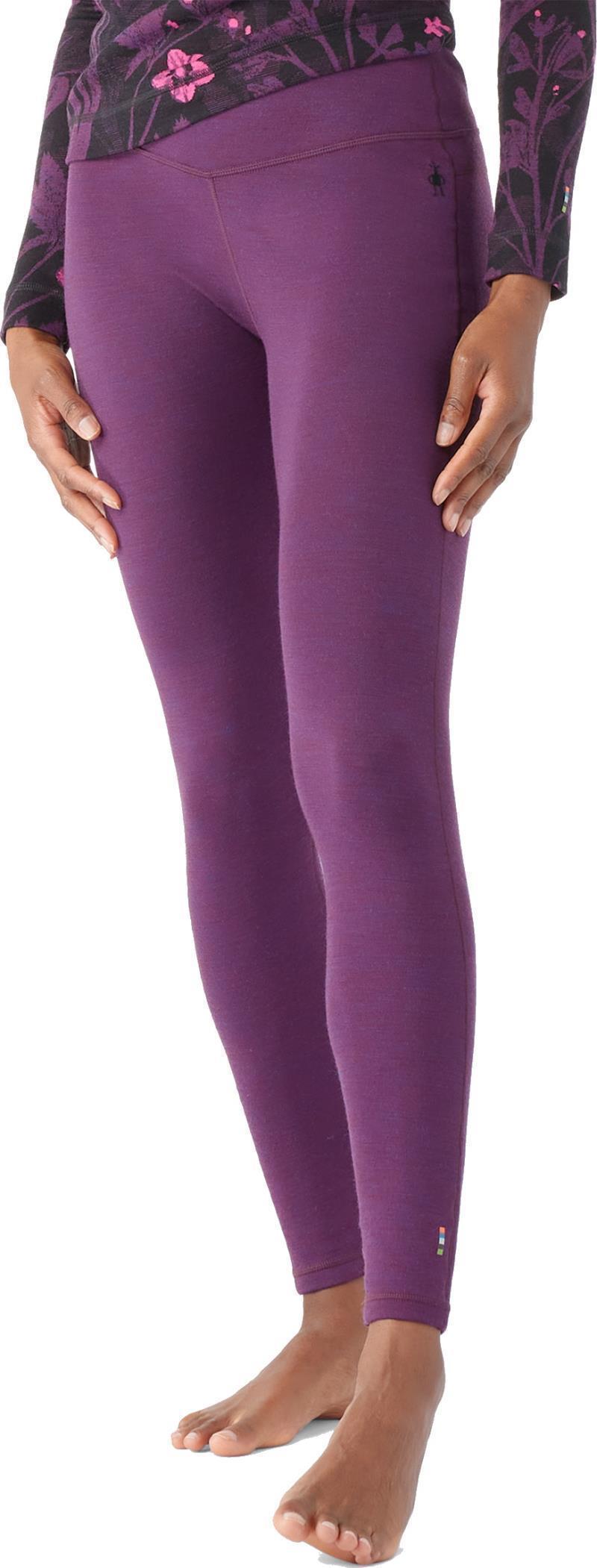Classic Thermal Merino 250 Base Layer Bottoms - Womens - purple iris heather 1