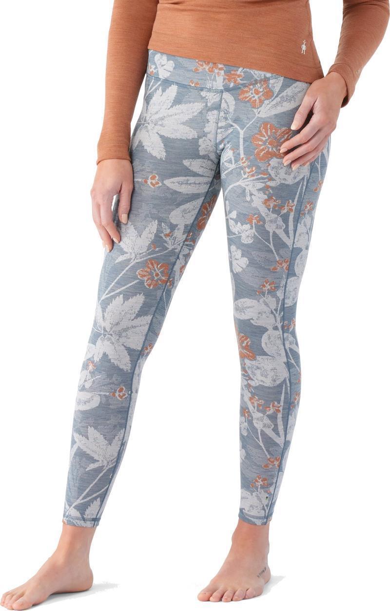 Classic Thermal Merino 250 Base Layer Bottoms - Womens - winter sky floral 1