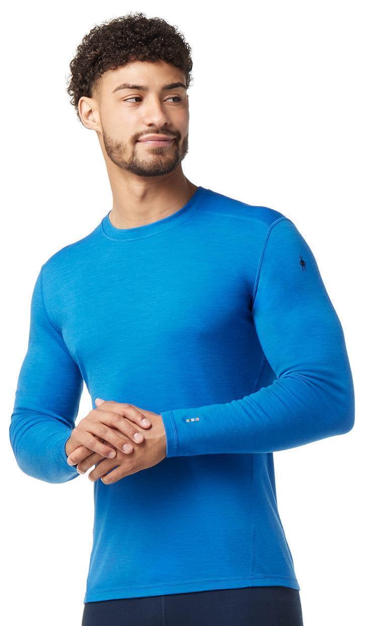 Classic Thermal Merino (250) Base Layer Crew - Mens - Laguna Blue Heather 2