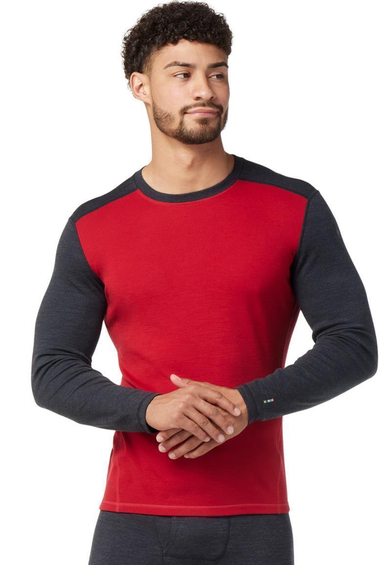Classic Thermal Merino (250) Base Layer Crew - Mens - Rhythmic Red 2