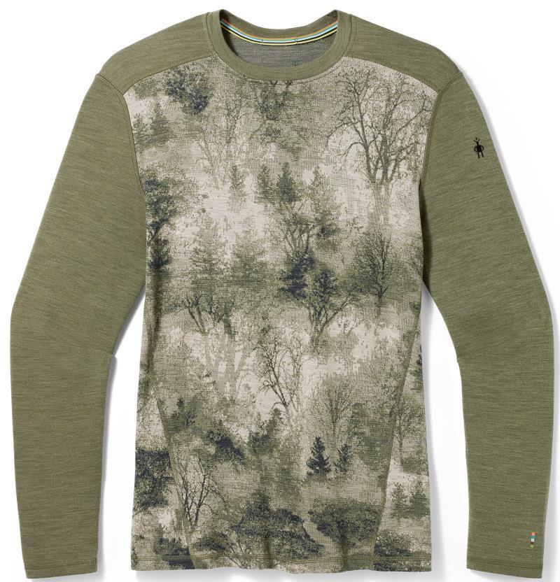 Classic Thermal Merino (250) Base Layer Crew - Mens - Winter Moss Forest 1