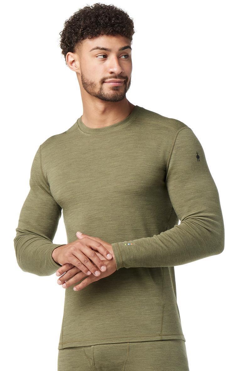 Classic Thermal Merino (250) Base Layer Crew - Mens - Winter Moss Heather 2