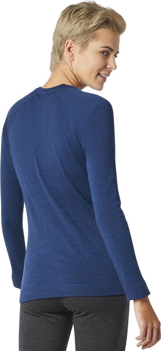 Classic Thermal Merino 250 Base Layer Crew - Womens - Alpine Blue Heather 3