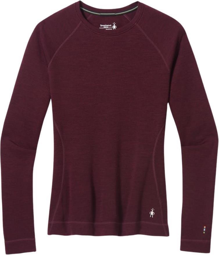 Classic Thermal Merino 250 Base Layer Crew - Womens - Black Cherry Heather 1