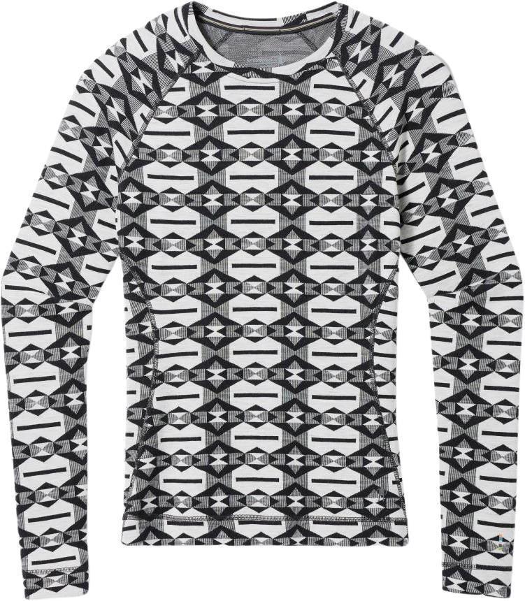 Classic Thermal Merino 250 Base Layer Crew - Womens - Black Colliding Clouds 1